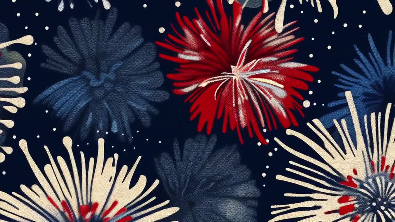7 月 4 日の花火 Samsung フレーム TV アート デジタル ダウンロード